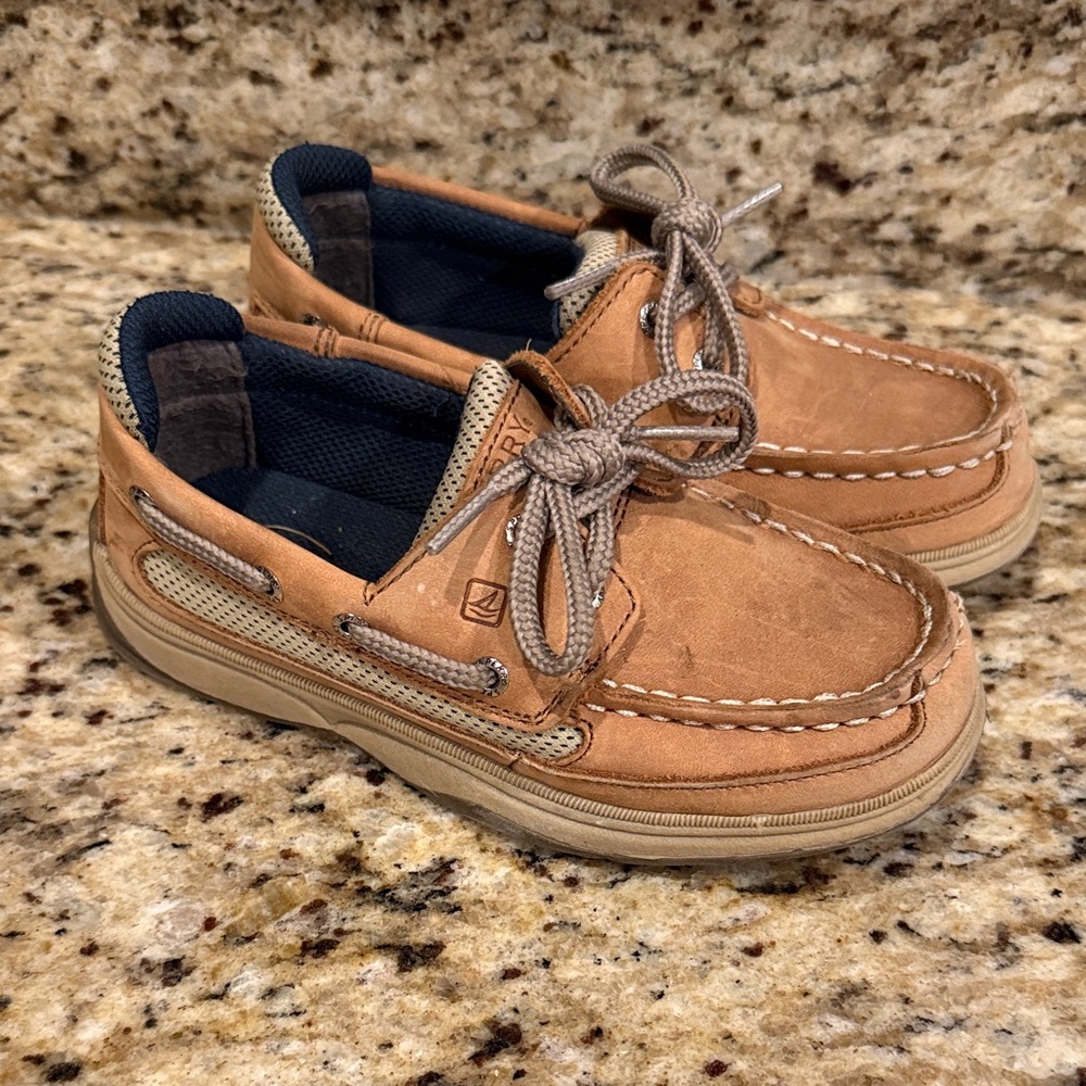 Sperry Kids Brown Moccasins - Picture 3 of 4